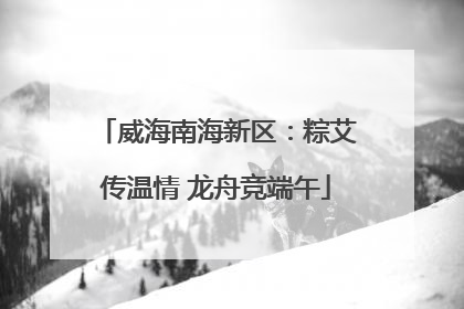 威海南海新区：粽艾传温情 龙舟竞端午