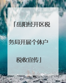 岳阳经开区税务局开展个体户税收宣传