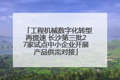 工程机械数字化转型再提速 长沙第三批27家试点中小企业开展产品供需对接