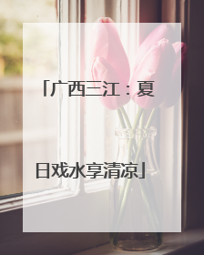 广西三江：夏日戏水享清凉