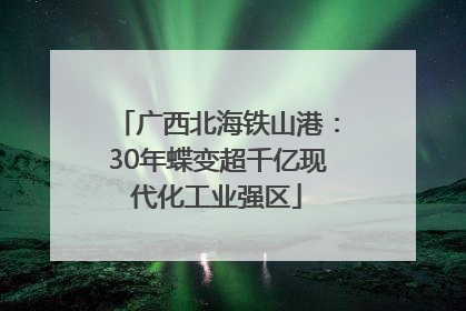 广西北海铁山港：30年蝶变超千亿现代化工业强区