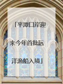 平潭口岸迎来今年首批远洋渔船入境