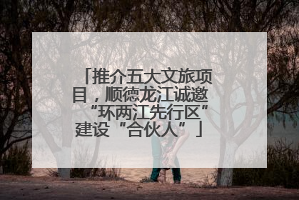 推介五大文旅项目，顺德龙江诚邀“环两江先行区”建设“合伙人”