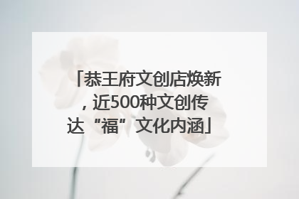 恭王府文创店焕新，近500种文创传达“福”文化内涵