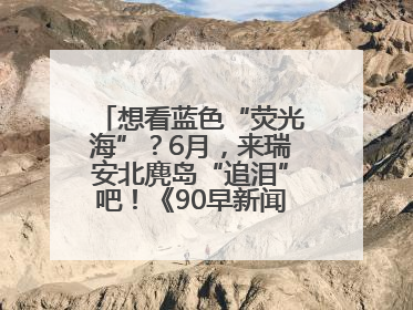 想看蓝色“荧光海”？6月，来瑞安北麂岛“追泪”吧！《90早新闻》来了