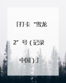 打卡“雪龙2”号（记录中国）
