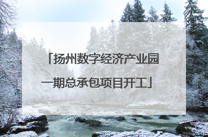 扬州数字经济产业园一期总承包项目开工