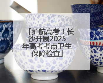 护航高考！长沙开展2025年高考考点卫生保障检查
