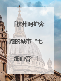 杭州呵护奔跑的城市“毛细血管”