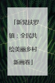 新晃扶罗镇：全民共绘美丽乡村新画卷