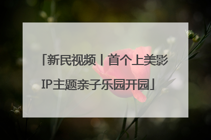 新民视频丨首个上美影IP主题亲子乐园开园