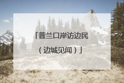 普兰口岸访边民（边城见闻）