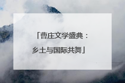曹庄文学盛典：乡土与国际共舞