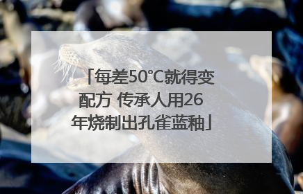 每差50℃就得变配方 传承人用26年烧制出孔雀蓝釉