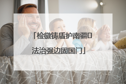 检徽铸盾护南疆 法治强边固国门