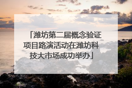 潍坊第二届概念验证项目路演活动在潍坊科技大市场成功举办
