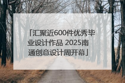 汇聚近600件优秀毕业设计作品 2025南通创意设计周开幕