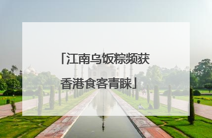 江南乌饭粽频获香港食客青睐