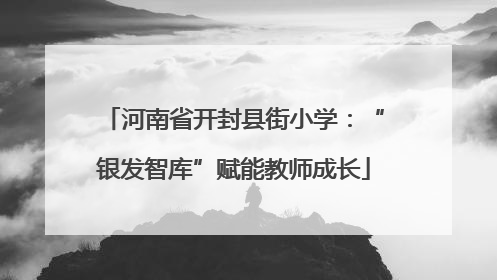 河南省开封县街小学：“银发智库”赋能教师成长