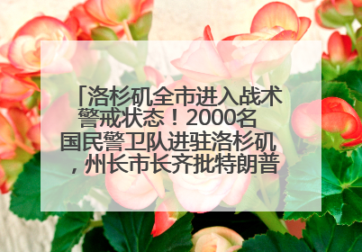 洛杉矶全市进入战术警戒状态！2000名国民警卫队进驻洛杉矶，州长市长齐批特朗普“制造混乱”