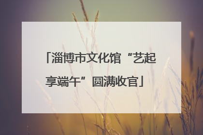 淄博市文化馆“艺起享端午”圆满收官