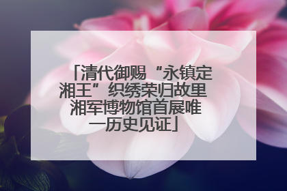 清代御赐“永镇定湘王”织绣荣归故里 湘军博物馆首展唯一历史见证