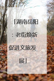 湖南岳阳：老街焕新促进文旅发展