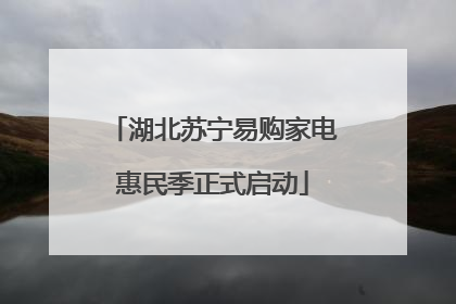 湖北苏宁易购家电惠民季正式启动