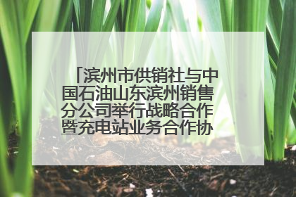 滨州市供销社与中国石油山东滨州销售分公司举行战略合作暨充电站业务合作协议签约仪式