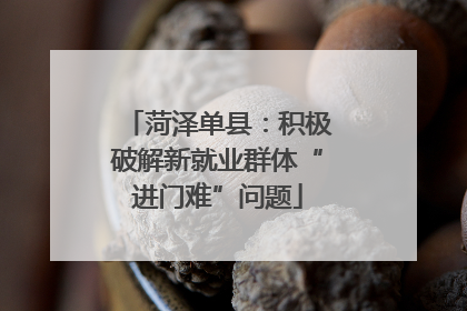 菏泽单县：积极破解新就业群体“进门难”问题