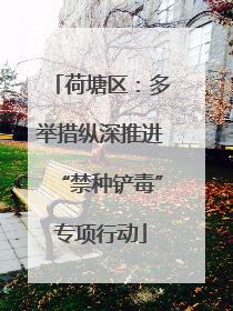 荷塘区：多举措纵深推进“禁种铲毒”专项行动
