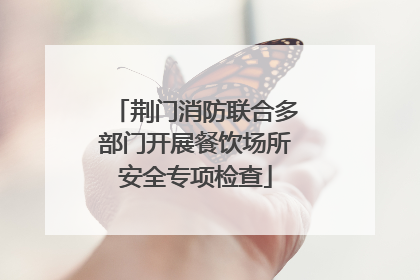 荆门消防联合多部门开展餐饮场所安全专项检查