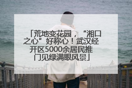 荒地变花园，“湘口之心”好称心！武汉经开区5000余居民推门见绿满眼风景