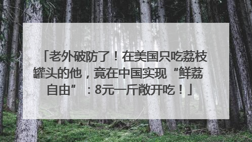老外破防了！在美国只吃荔枝罐头的他，竟在中国实现“鲜荔自由”：8元一斤敞开吃！
