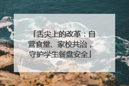 舌尖上的改革：自营食堂、家校共治，守护学生餐盘安全