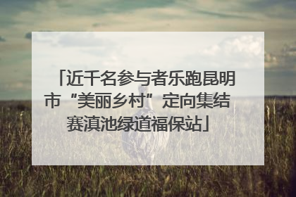 近千名参与者乐跑昆明市“美丽乡村”定向集结赛滇池绿道福保站