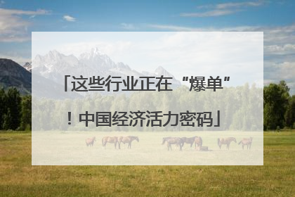 这些行业正在“爆单”！中国经济活力密码
