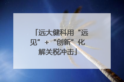 远大健科用“远见”+“创新”化解关税冲击
