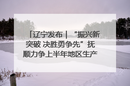 辽宁发布｜“振兴新突破 决胜勇争先”抚顺力争上半年地区生产总值增长7%左右