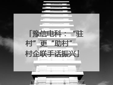 豫信电科：“驻村”更“助村” 村企联手话振兴