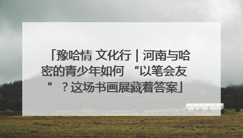 豫哈情 文化行｜河南与哈密的青少年如何 “以笔会友”？这场书画展藏着答案