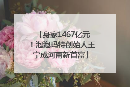 身家1467亿元！泡泡玛特创始人王宁成河南新首富
