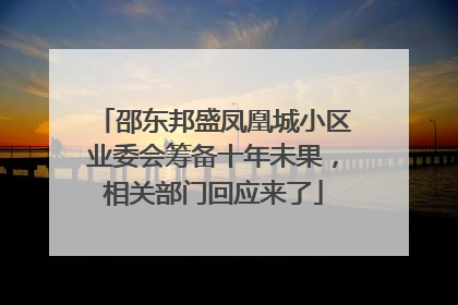 邵东邦盛凤凰城小区业委会筹备十年未果，相关部门回应来了