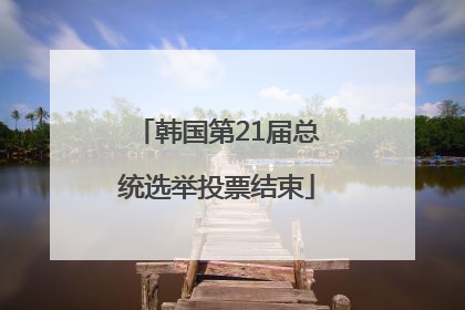 韩国第21届总统选举投票结束