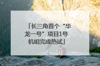 长三角首个“华龙一号”项目1号机组完成热试