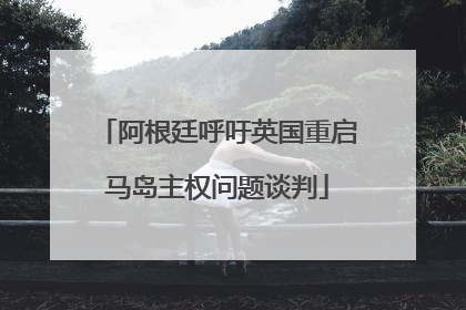 阿根廷呼吁英国重启马岛主权问题谈判