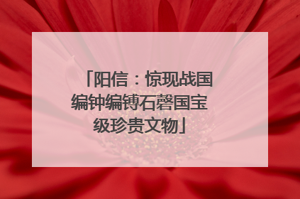 阳信：惊现战国编钟编镈石磬国宝级珍贵文物