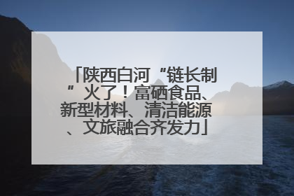 陕西白河“链长制”火了！富硒食品、新型材料、清洁能源、文旅融合齐发力