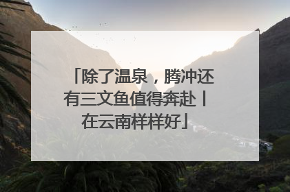 除了温泉，腾冲还有三文鱼值得奔赴丨在云南样样好