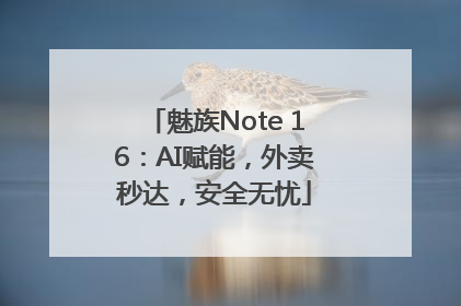 魅族Note 16：AI赋能，外卖秒达，安全无忧